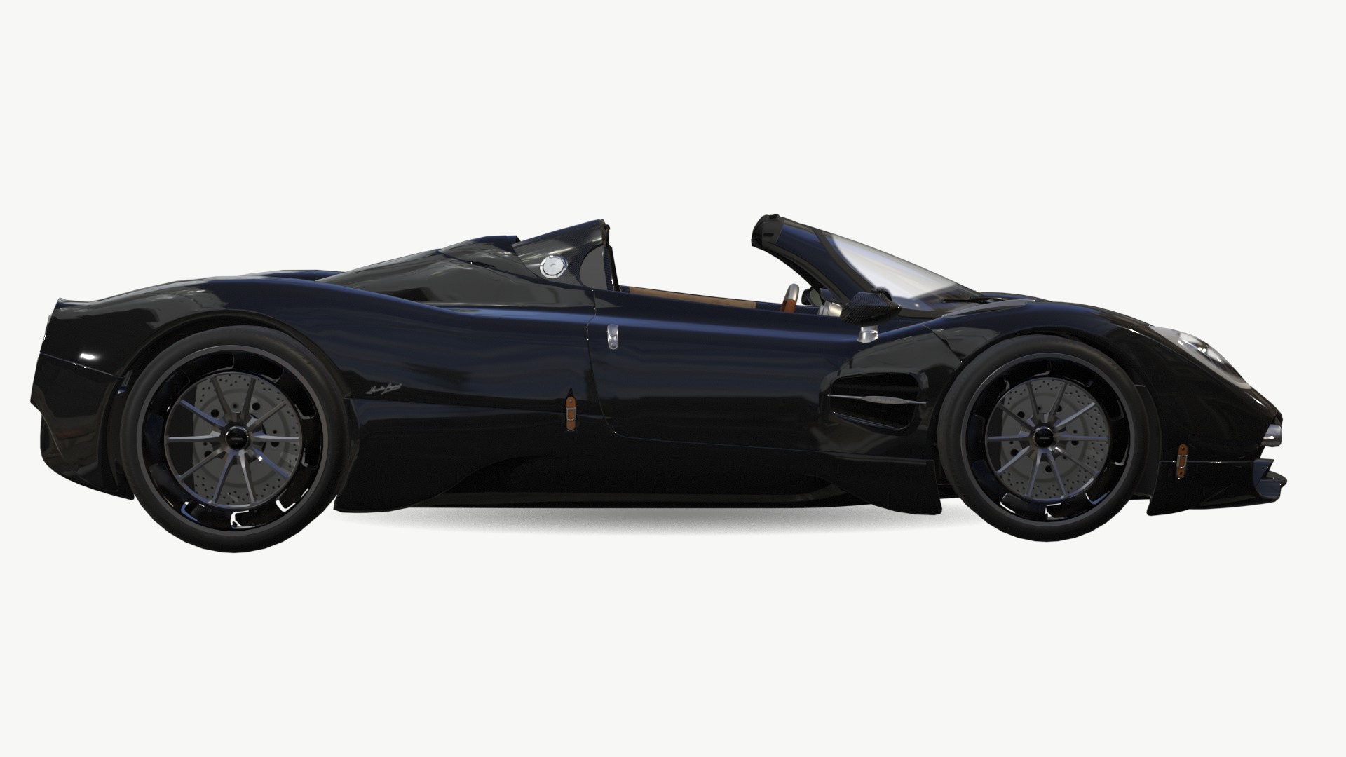 Pagani Utopia Roadster 2024 2025 Low-poly 3D model_7