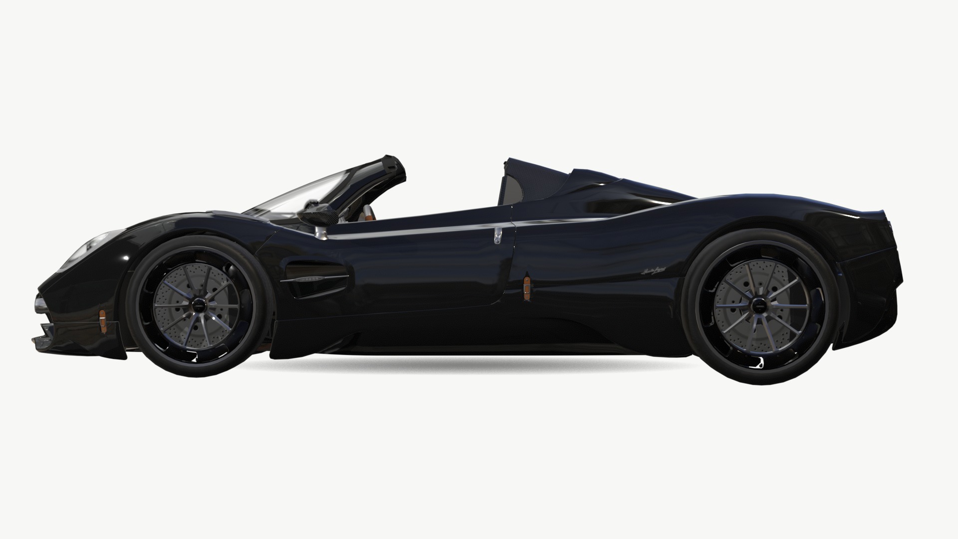 Pagani Utopia Roadster 2024 2025 Low-poly 3D model_6