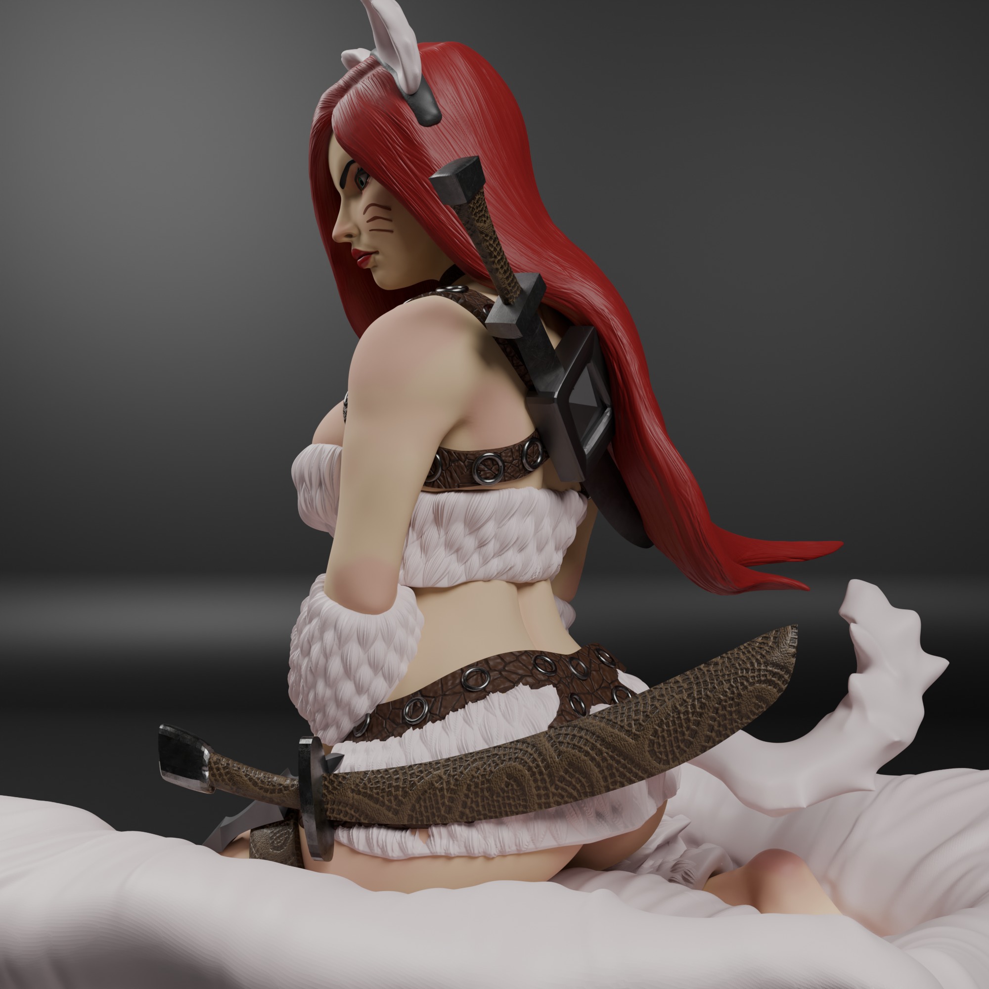 Kitty Cat Katarina From League of Legends Ready For Printing 3D print model_2