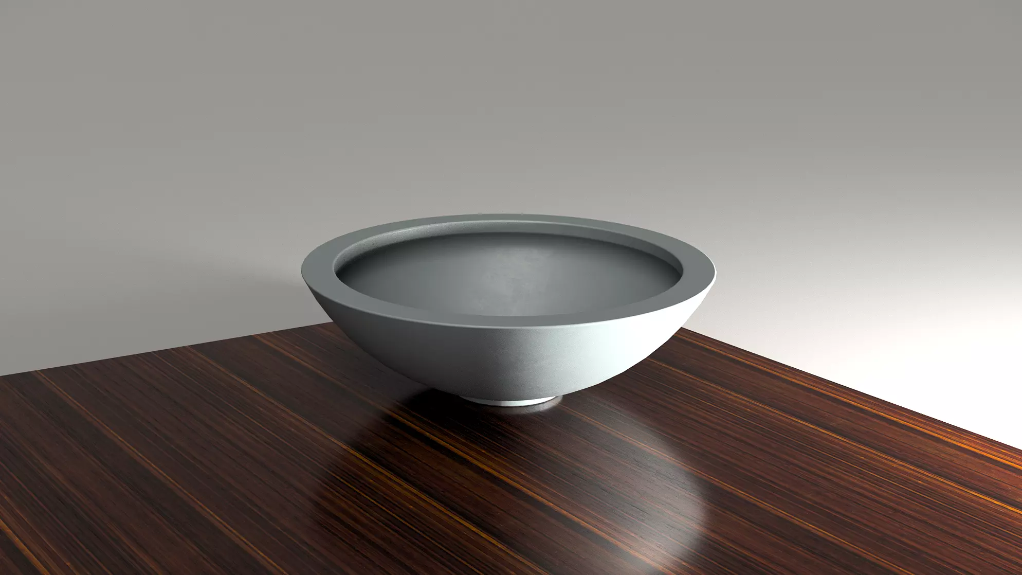 Modern Bowl Planter 200 mm Diameter with Drainage Holes 3D print model_0