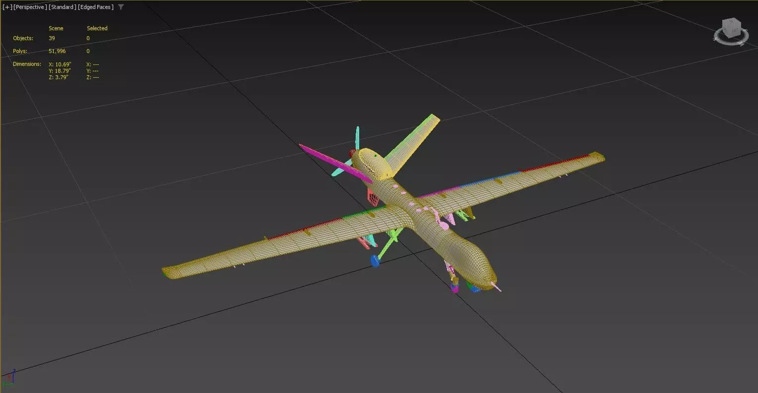 3D model of an unmanned aerial vehicle  3D model_0
