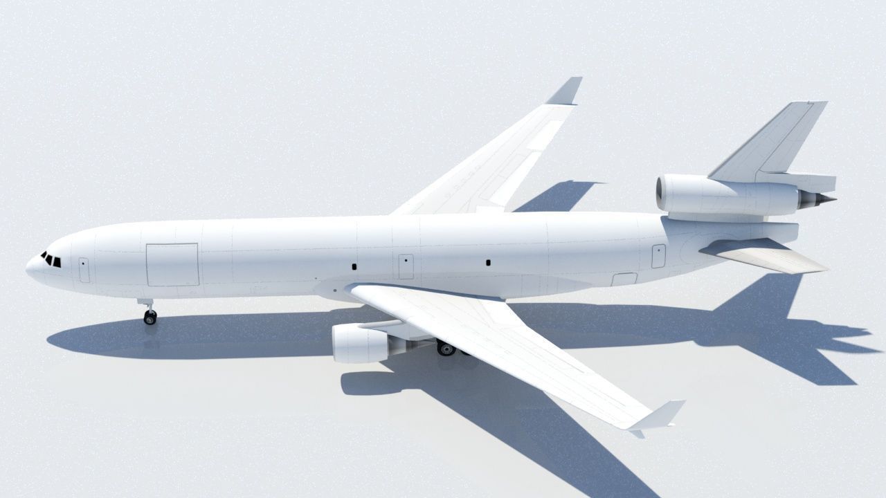 McDonell Douglas MD-11F freighter Low Poly Static Low-poly 3D model_1