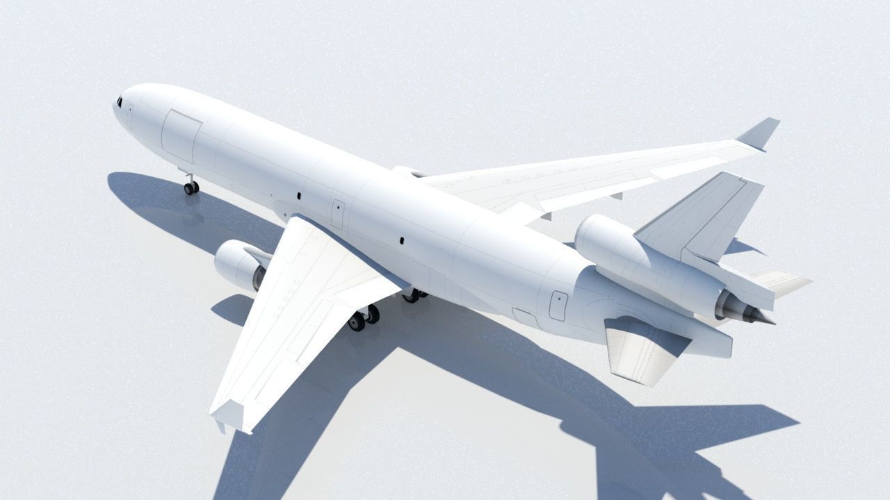 McDonell Douglas MD-11F freighter Low Poly Static Low-poly 3D model_2