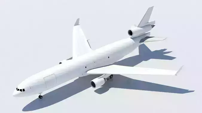 McDonell Douglas MD-11F freighter Low Poly Static Low-poly 3D model