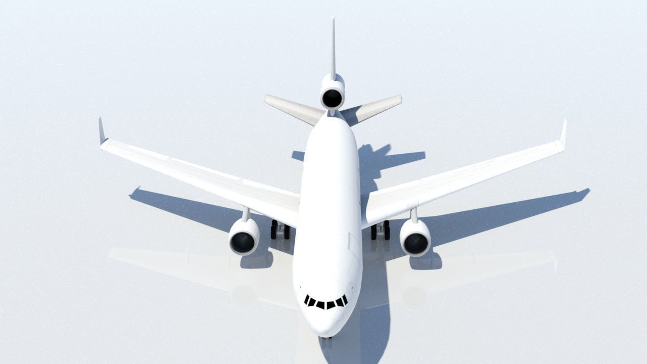 McDonell Douglas MD-11F freighter Low Poly Static Low-poly 3D model_7