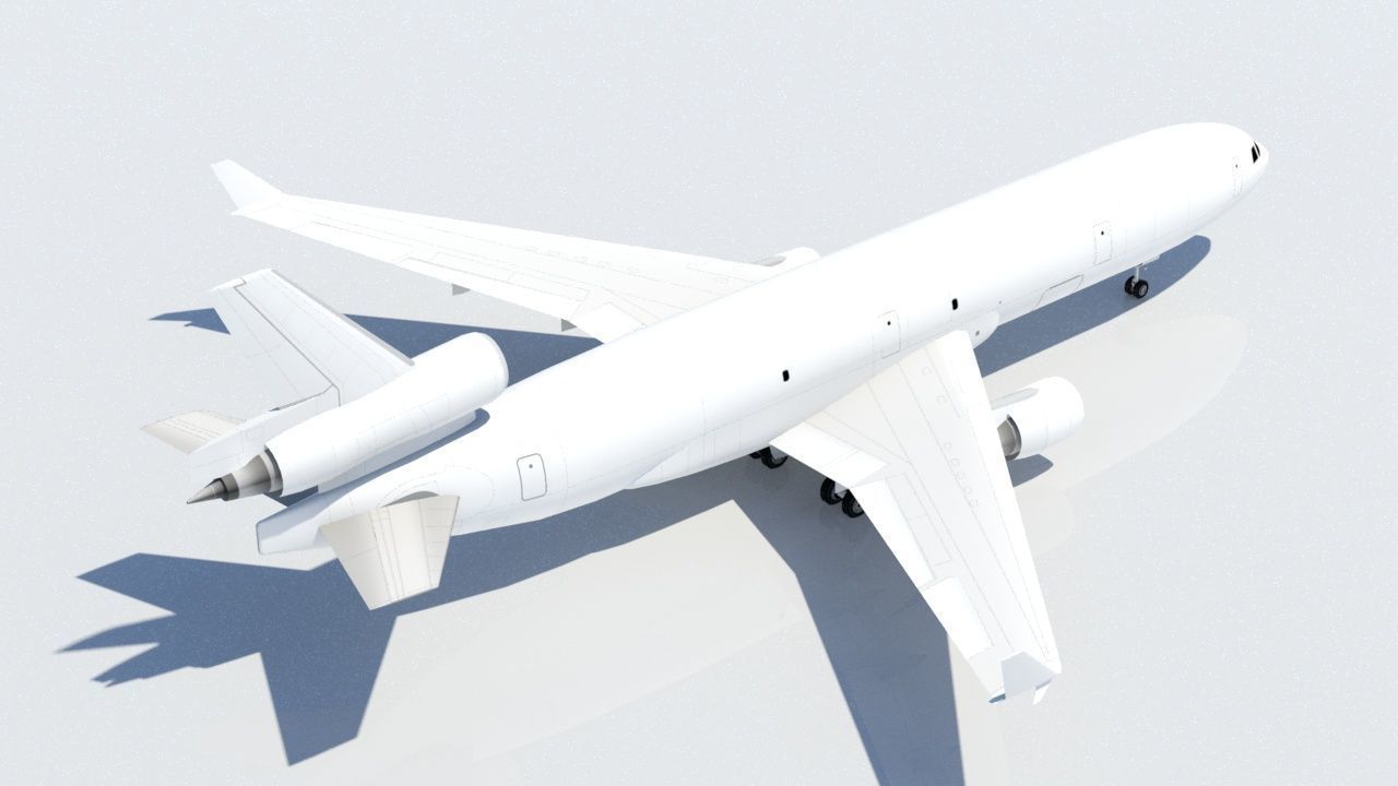 McDonell Douglas MD-11F freighter Low Poly Static Low-poly 3D model_4