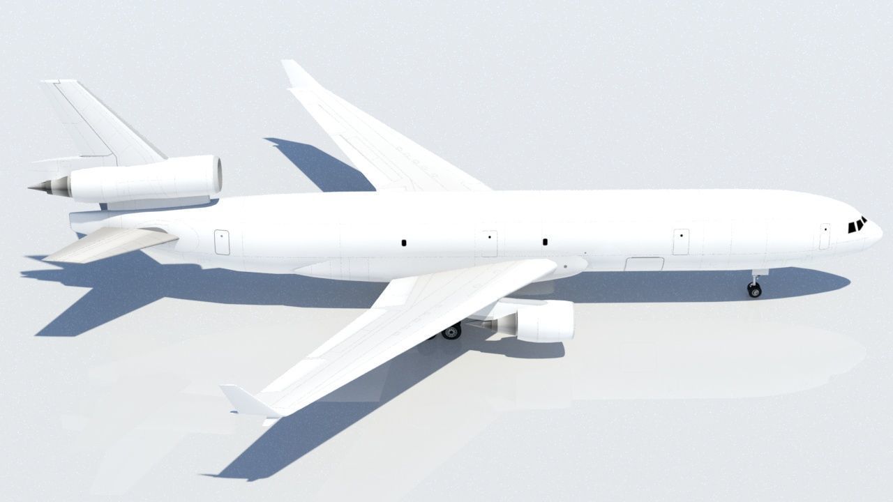 McDonell Douglas MD-11F freighter Low Poly Static Low-poly 3D model_5