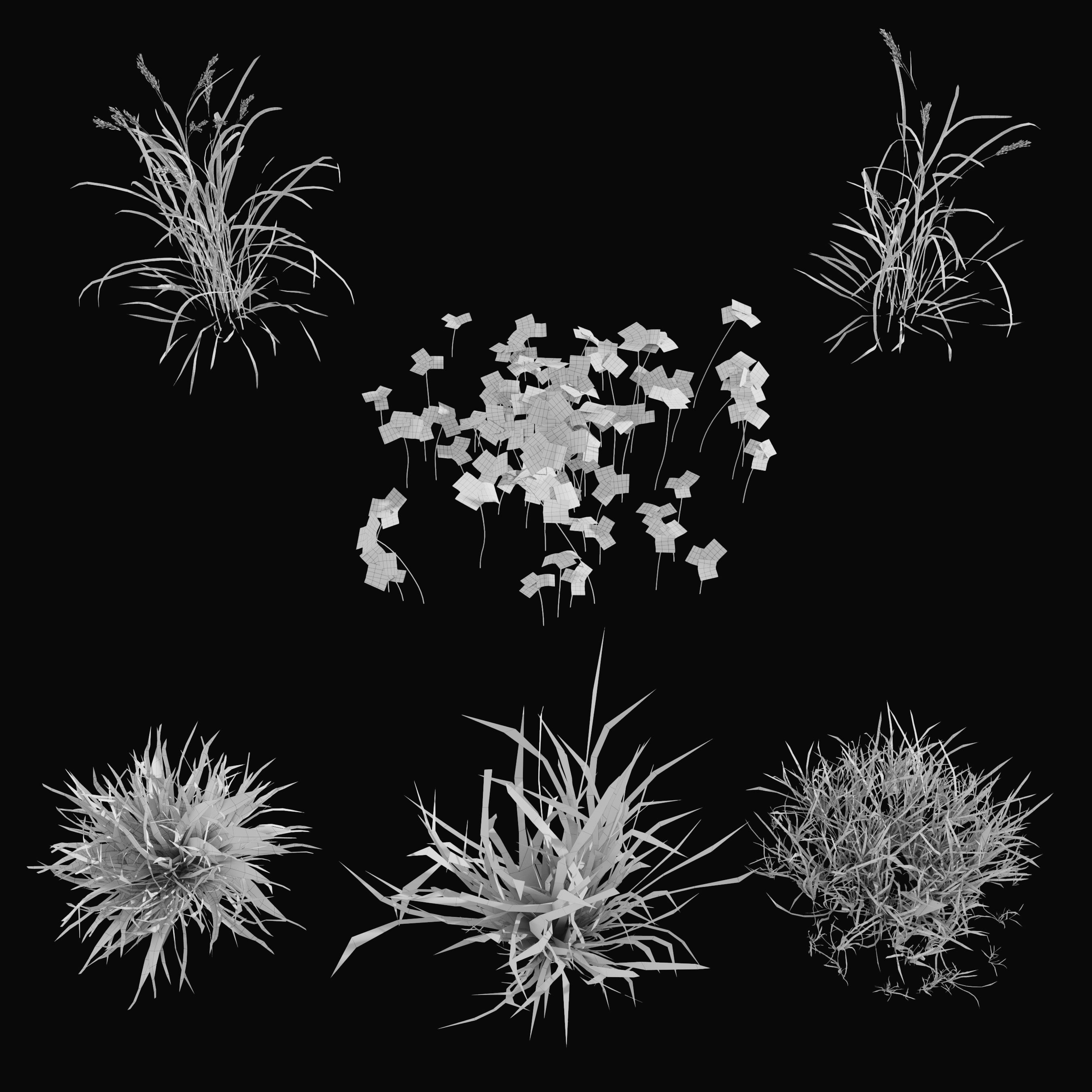  forest grass shuba 2 3D model_6