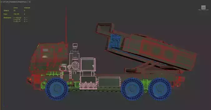 3D model of a military vehicle