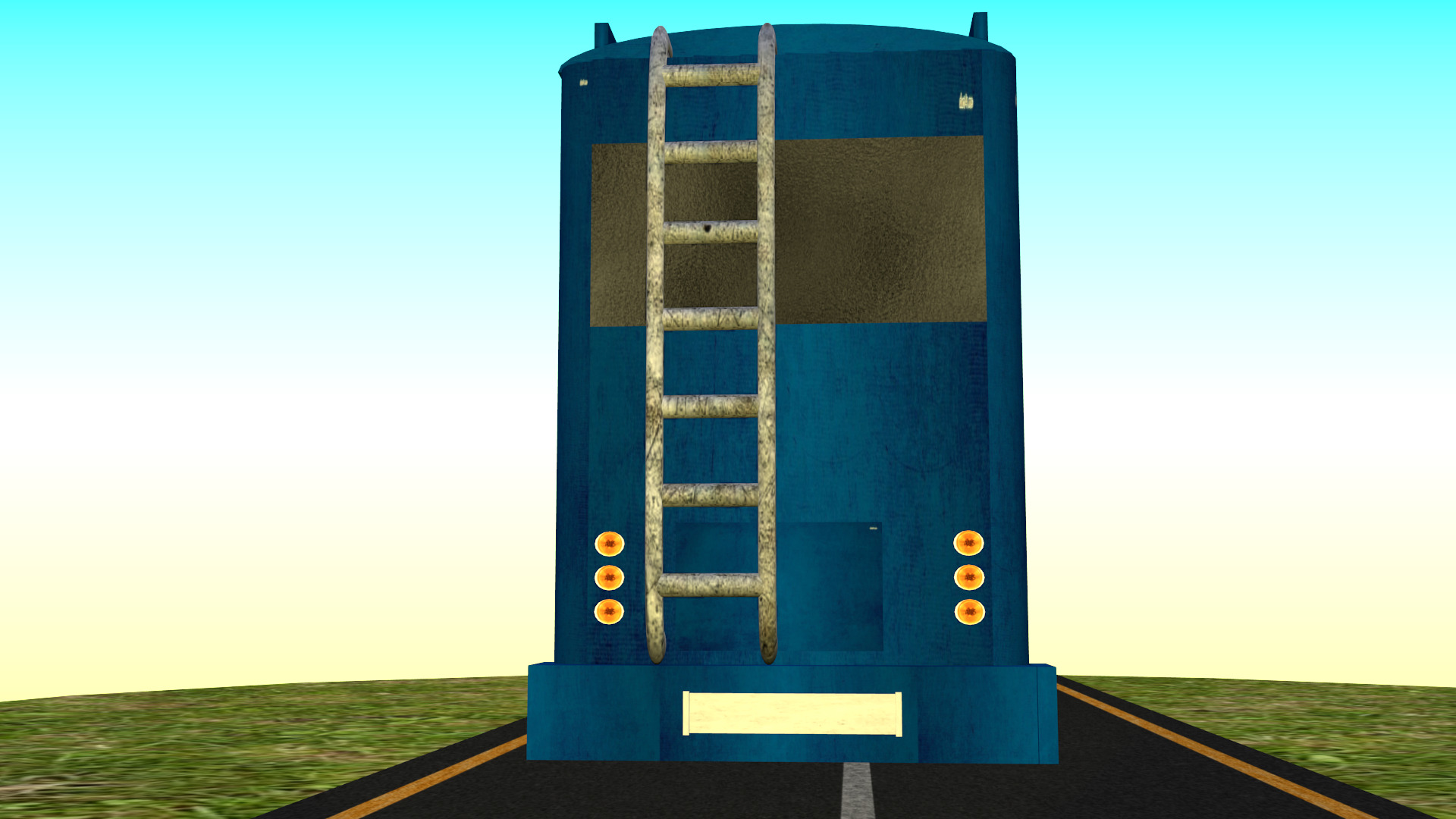 Indian Bus Model Type 1 Low-poly 3D model_6