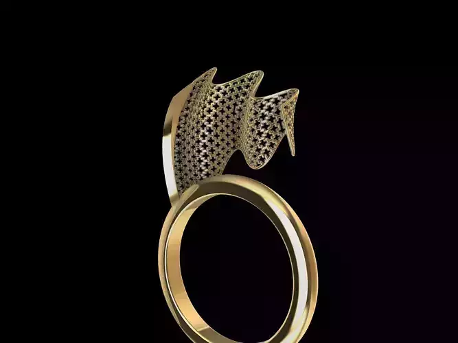 Contemporary Lace Ring 3D print model