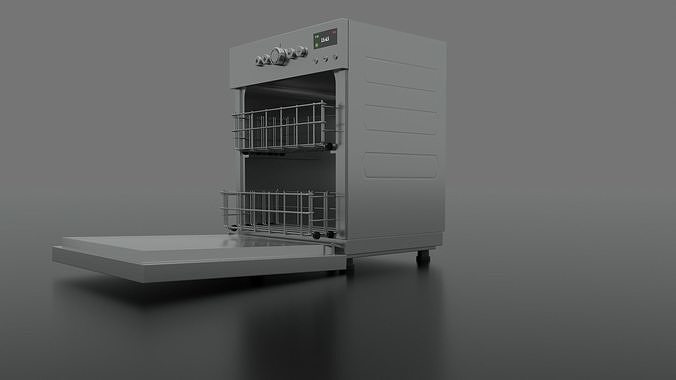 generic dishwasher pbr Low-poly 3D model
