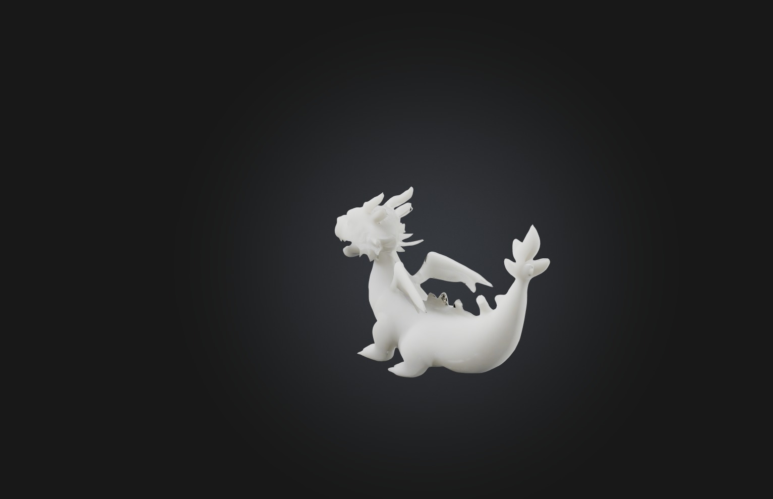 3D Printed Keychain Low-poly 3D model_2