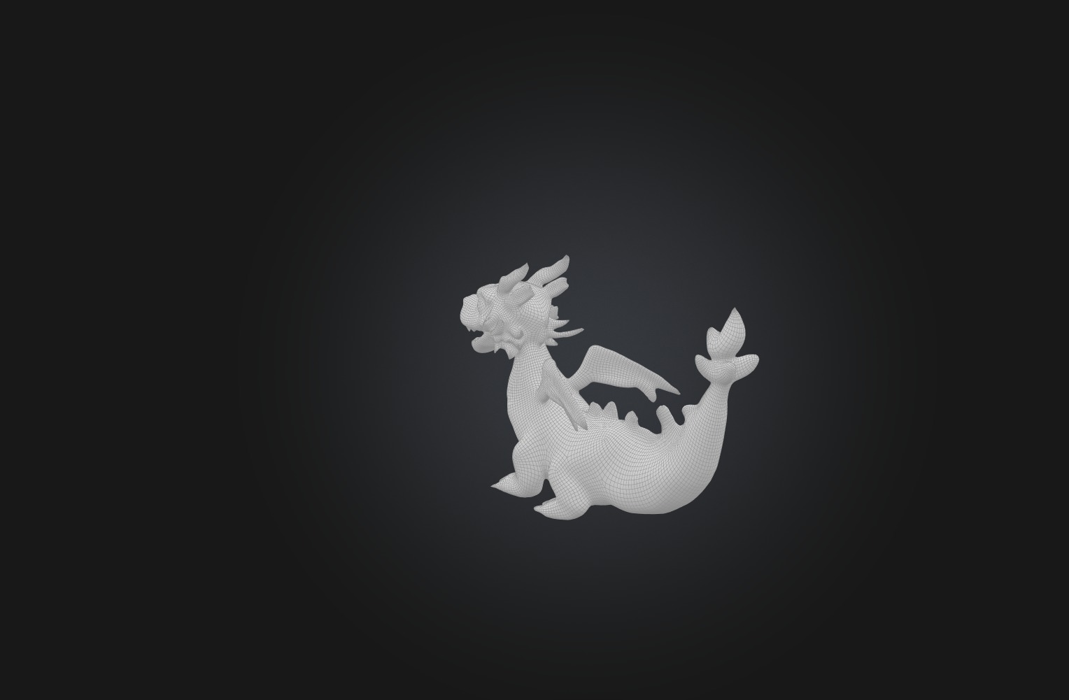 3D Printed Keychain Low-poly 3D model_1