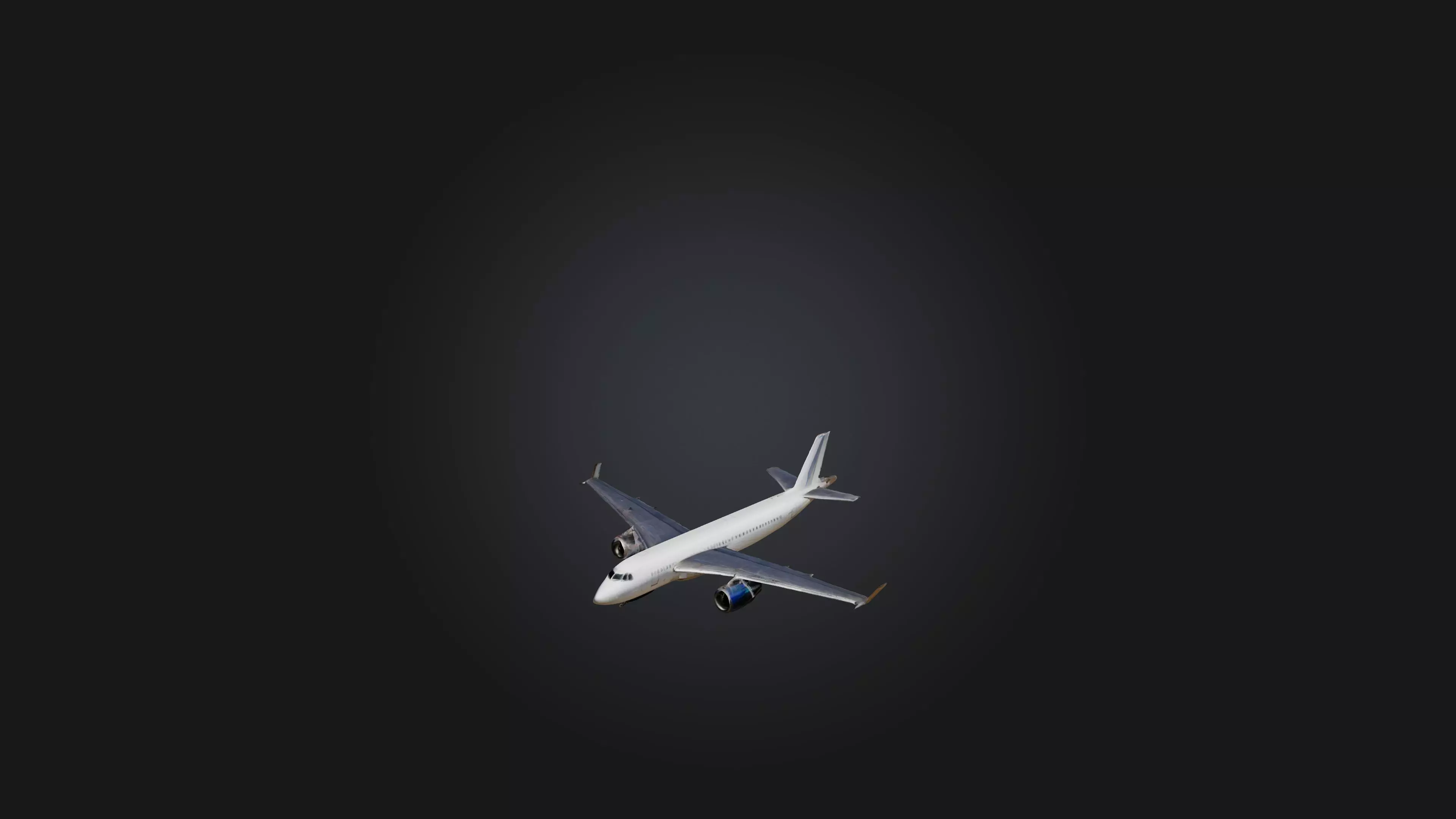Airplane Low-poly 3D model_0