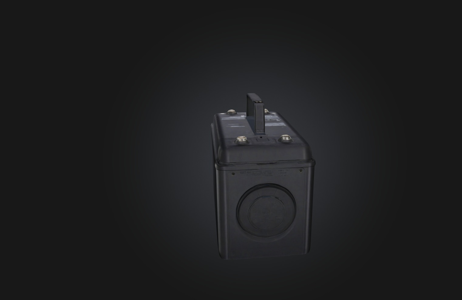 Battery Low-poly 3D model_6