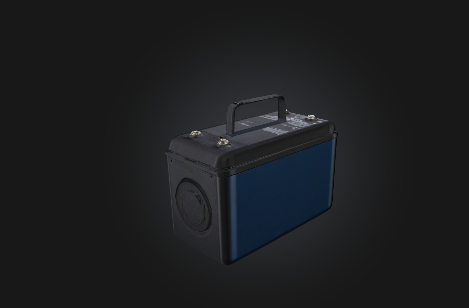 Battery Low-poly 3D model_5