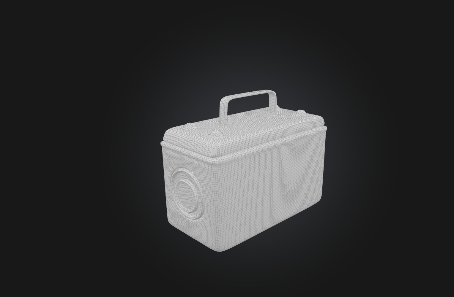 Battery Low-poly 3D model_1