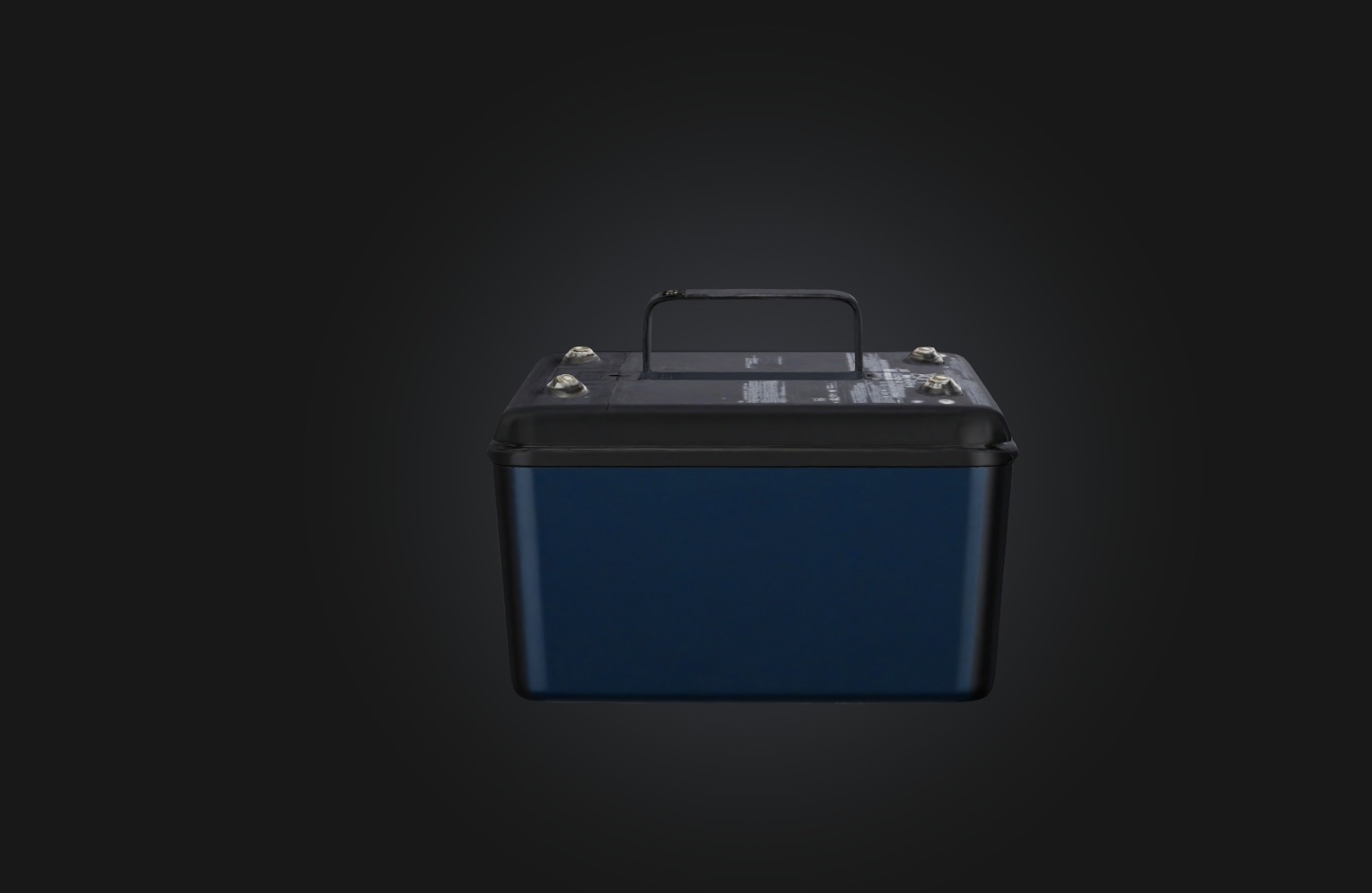 Battery Low-poly 3D model_4