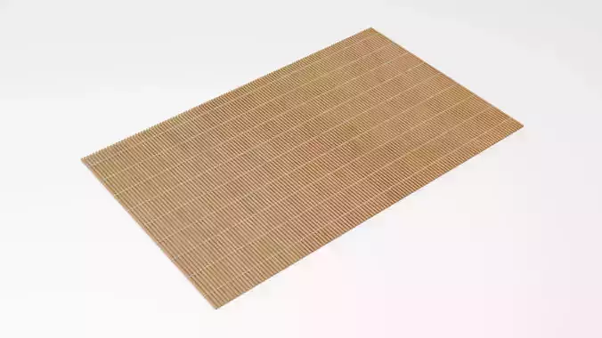 Asian traditional food mat 3d model