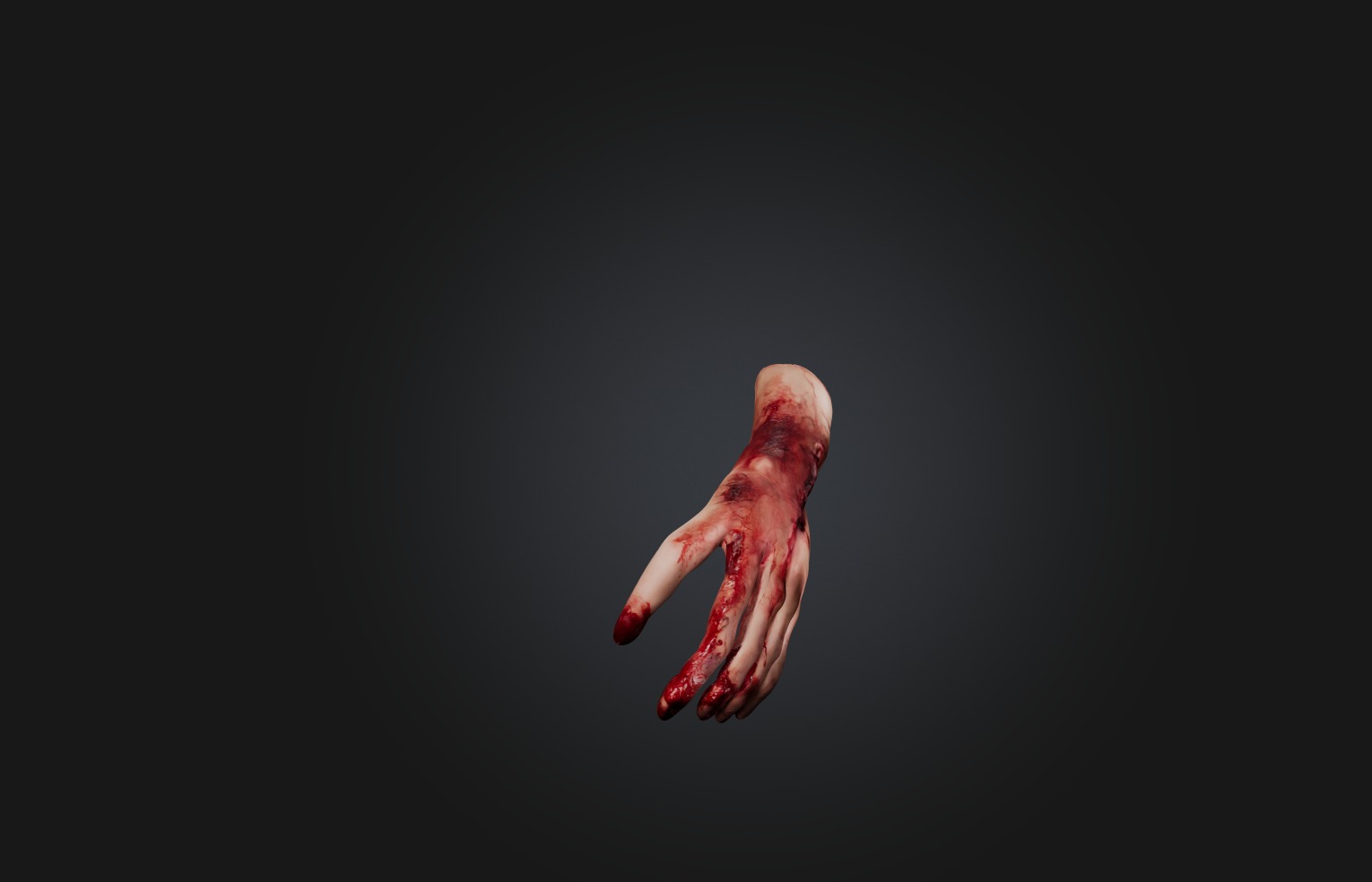 Bloodly Body part Low-poly 3D model_2