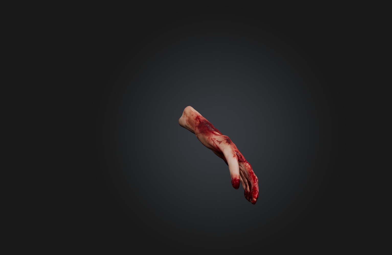 Bloodly Body part Low-poly 3D model_3