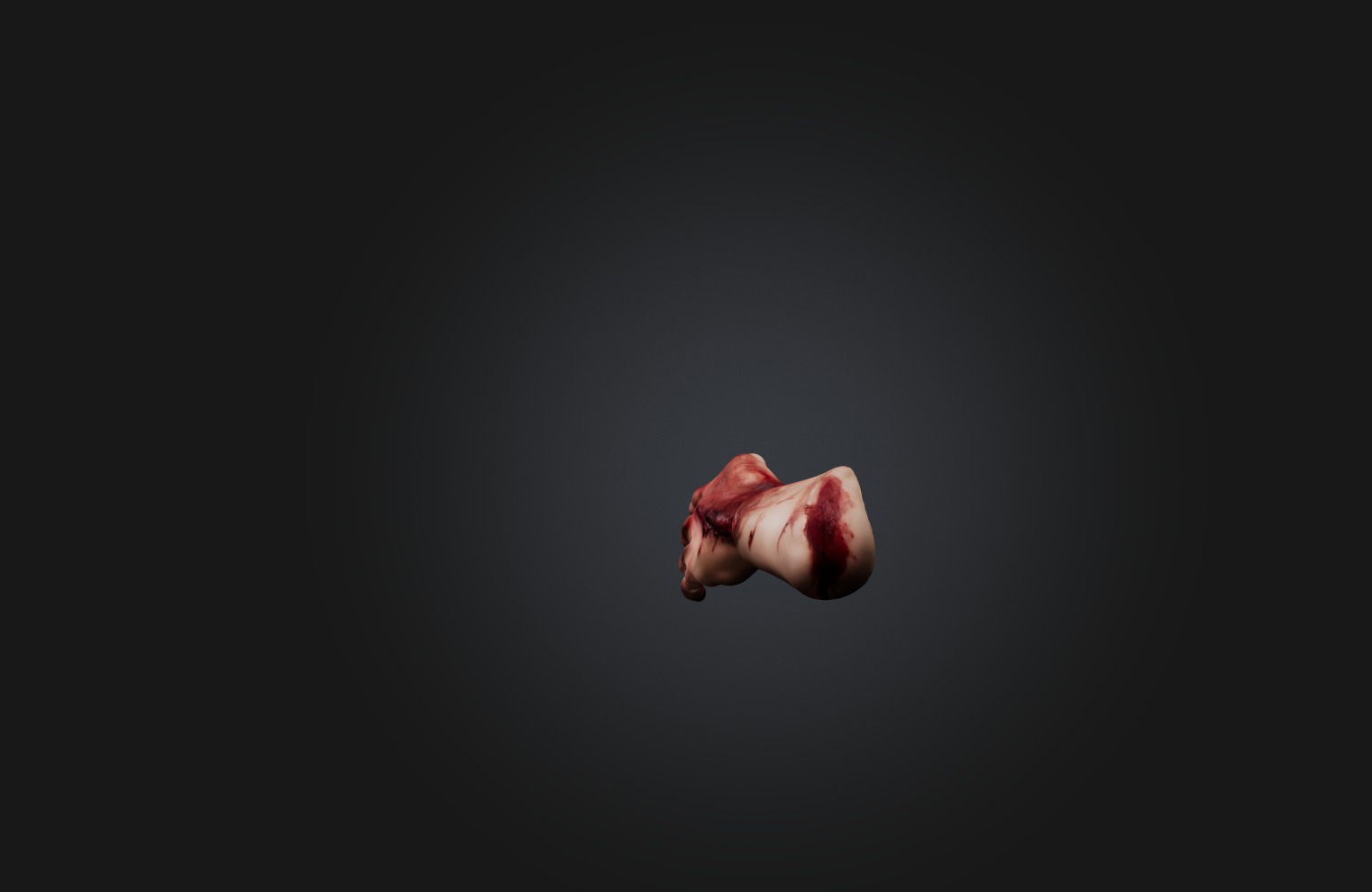 Bloodly Body part Low-poly 3D model_6