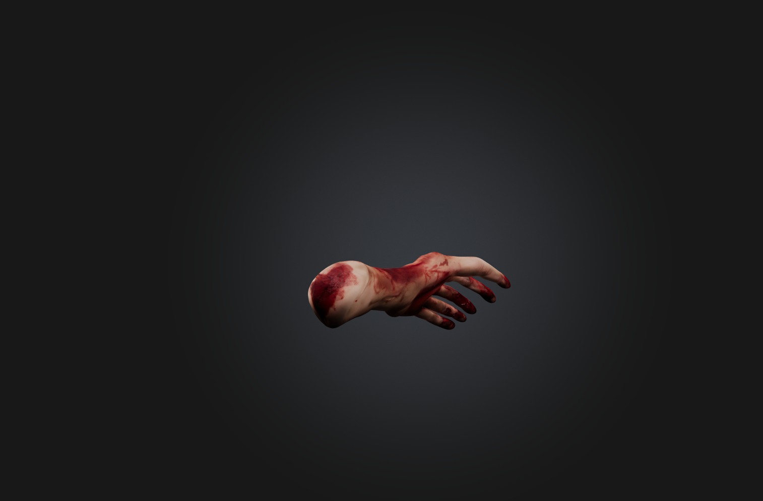 Bloodly Body part Low-poly 3D model_5