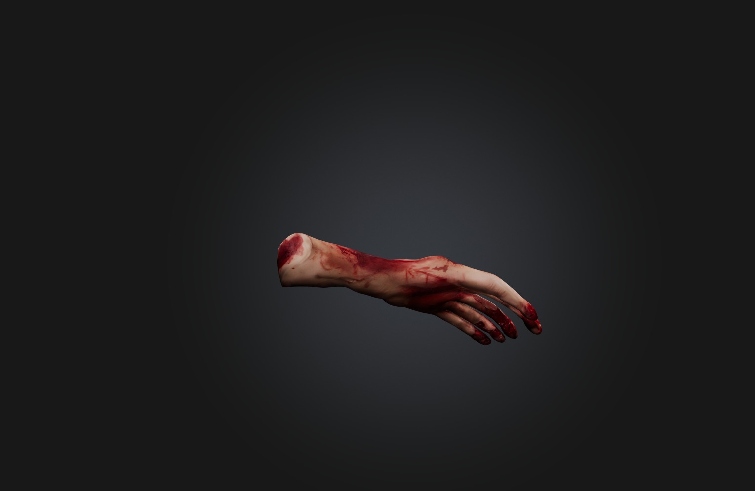 Bloodly Body part Low-poly 3D model_4