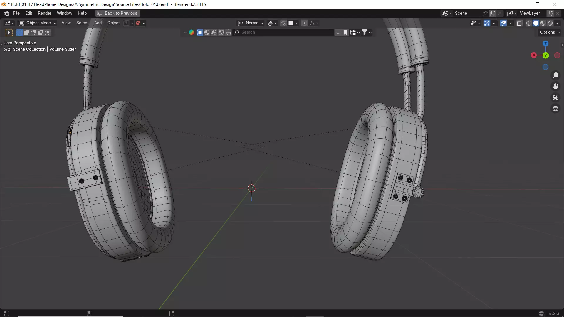 A-Symmetric Headphones Design 3D model
