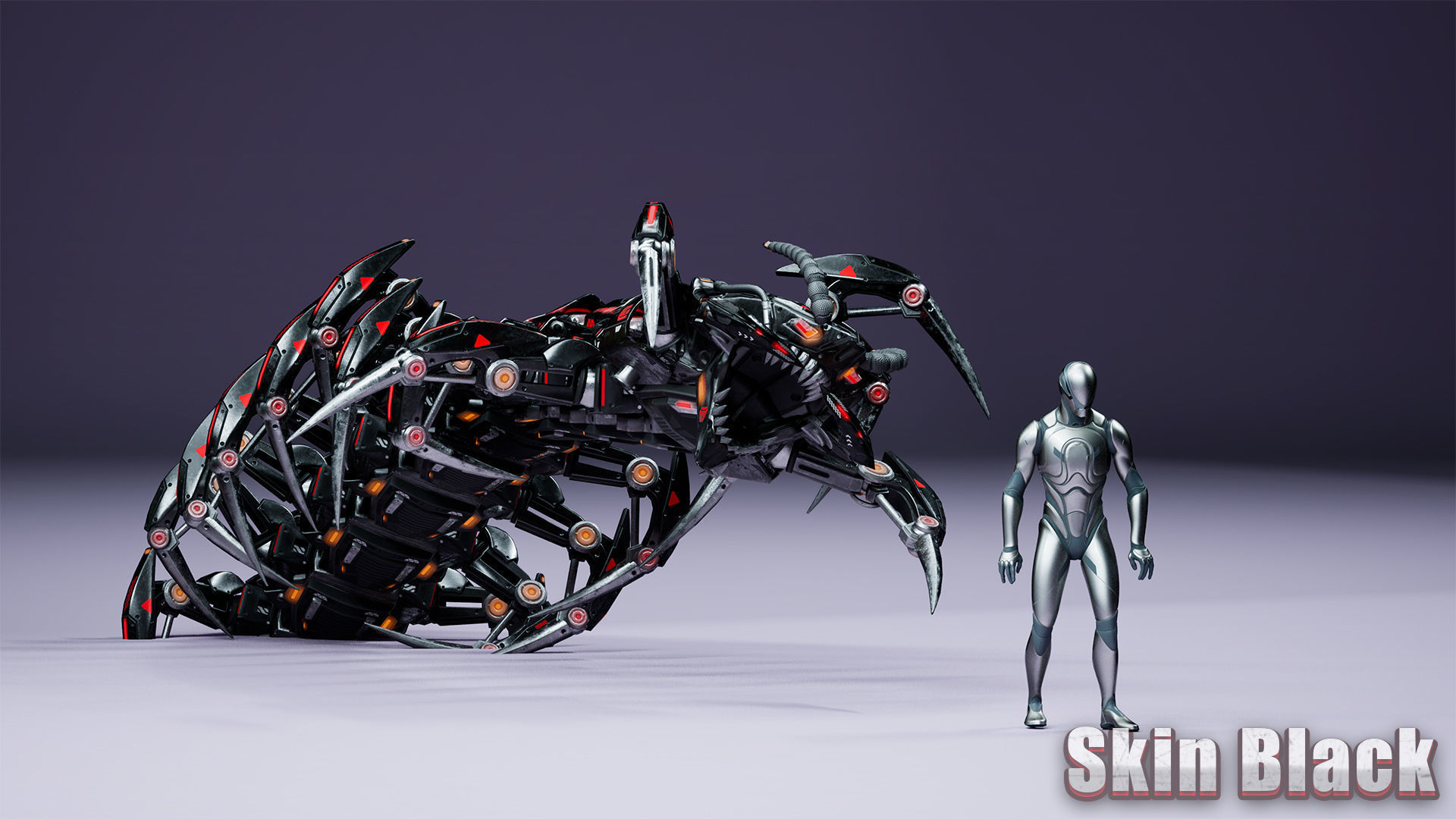 Sci-Fi Insect Scolopendra Low-poly 3D model_18