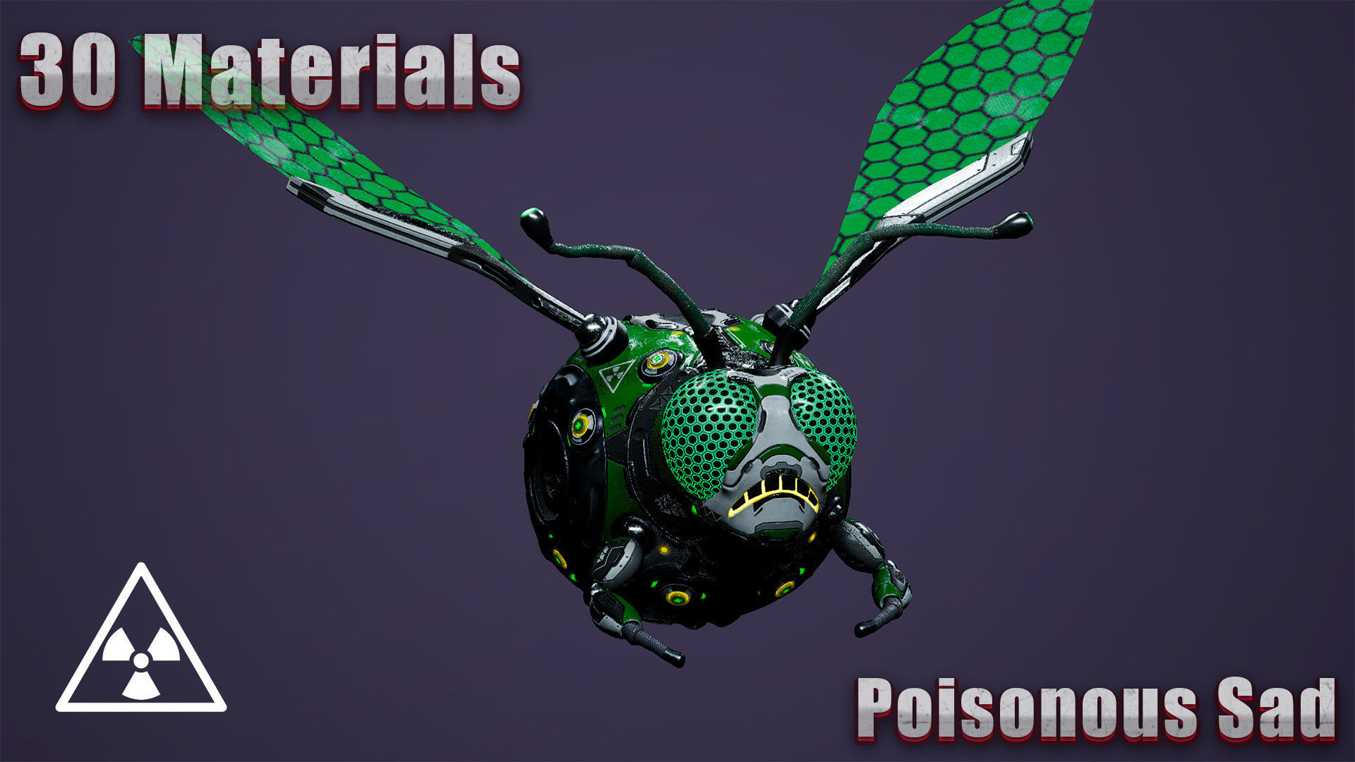 Sci-Fi Droid BoomFly Low-poly 3D model_13