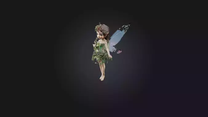 Fairy Low-poly 3D model