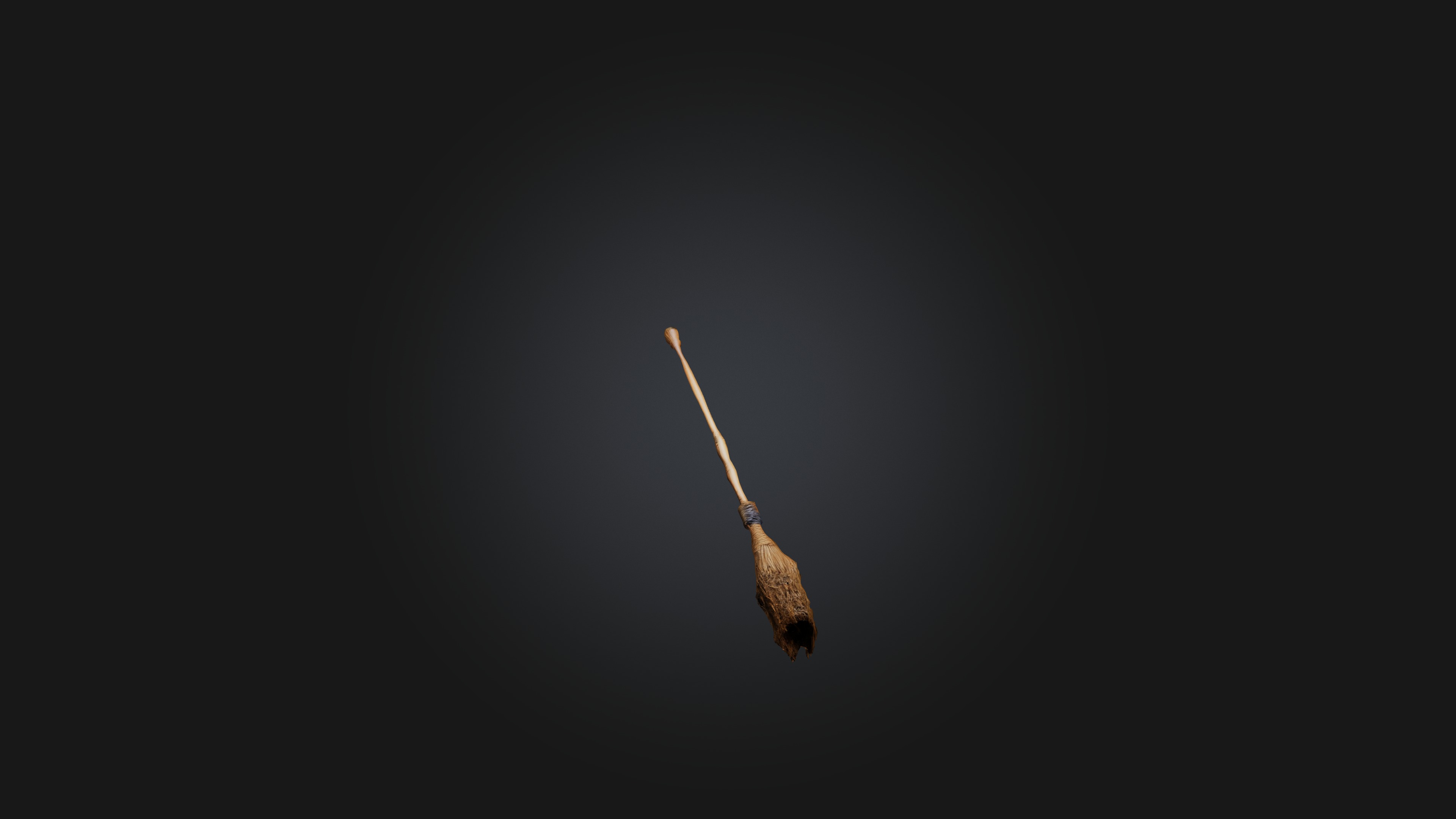 Flying Broomstick Low-poly 3D model_3