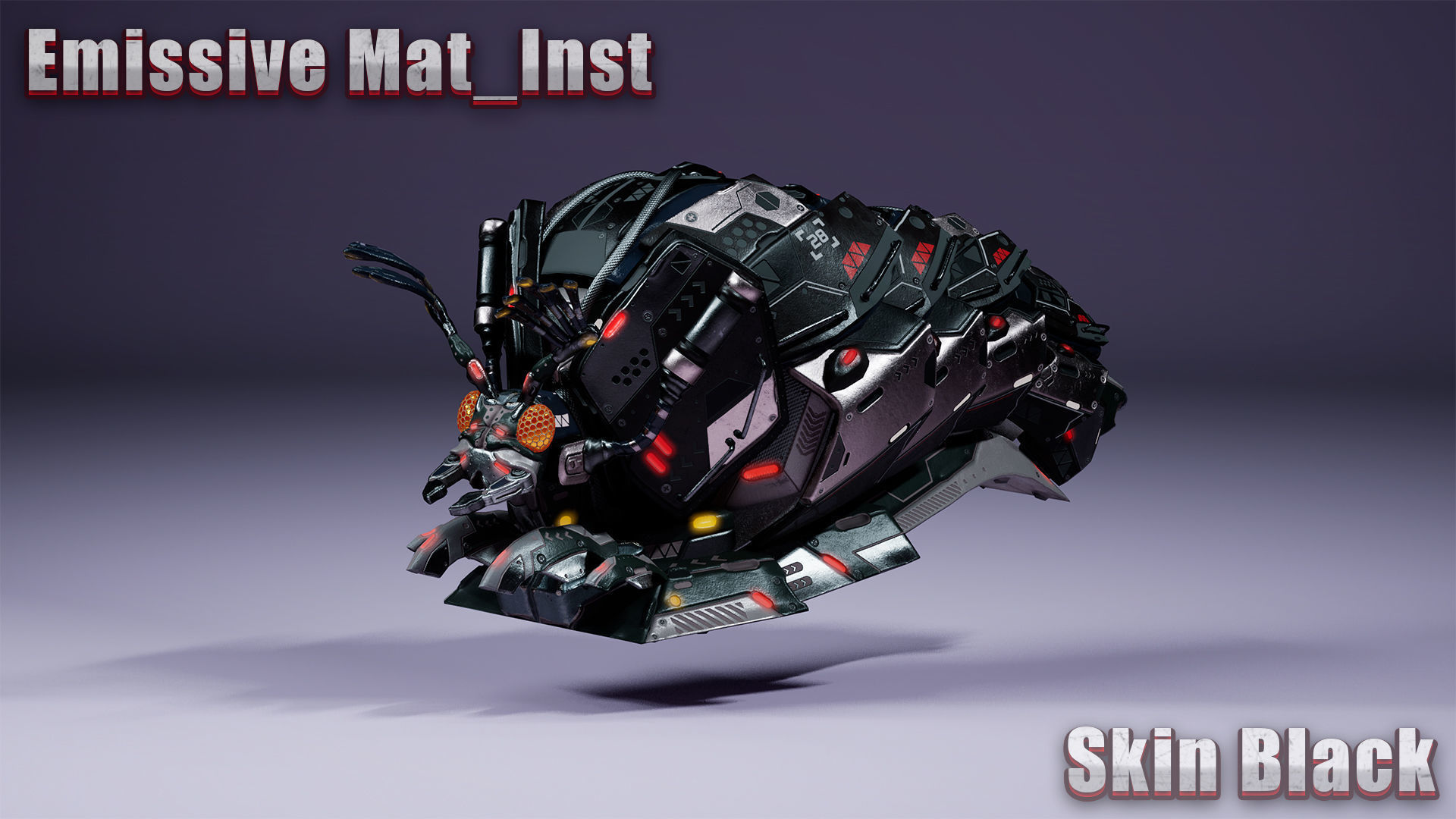 SciFi Insect BugMoneyBag Low-poly 3D model_21