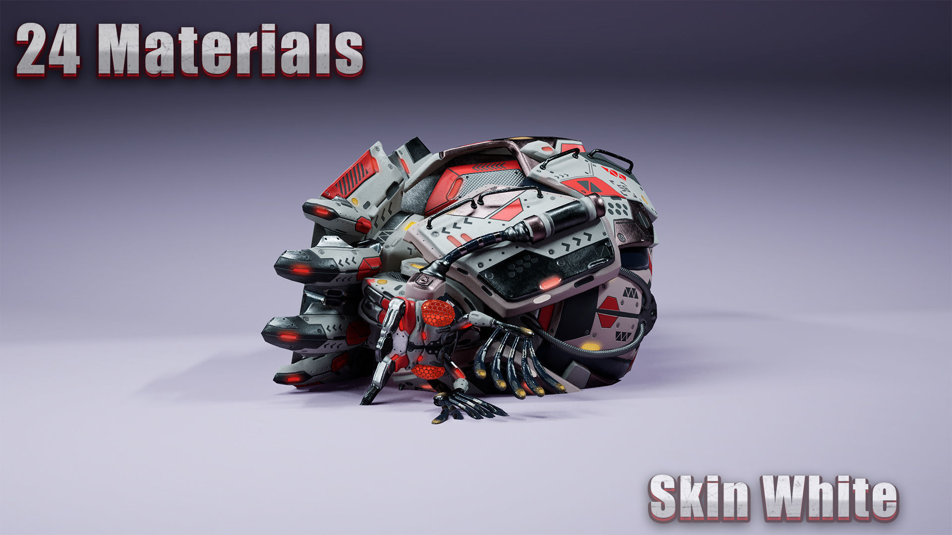 SciFi Insect BugMoneyBag Low-poly 3D model_22