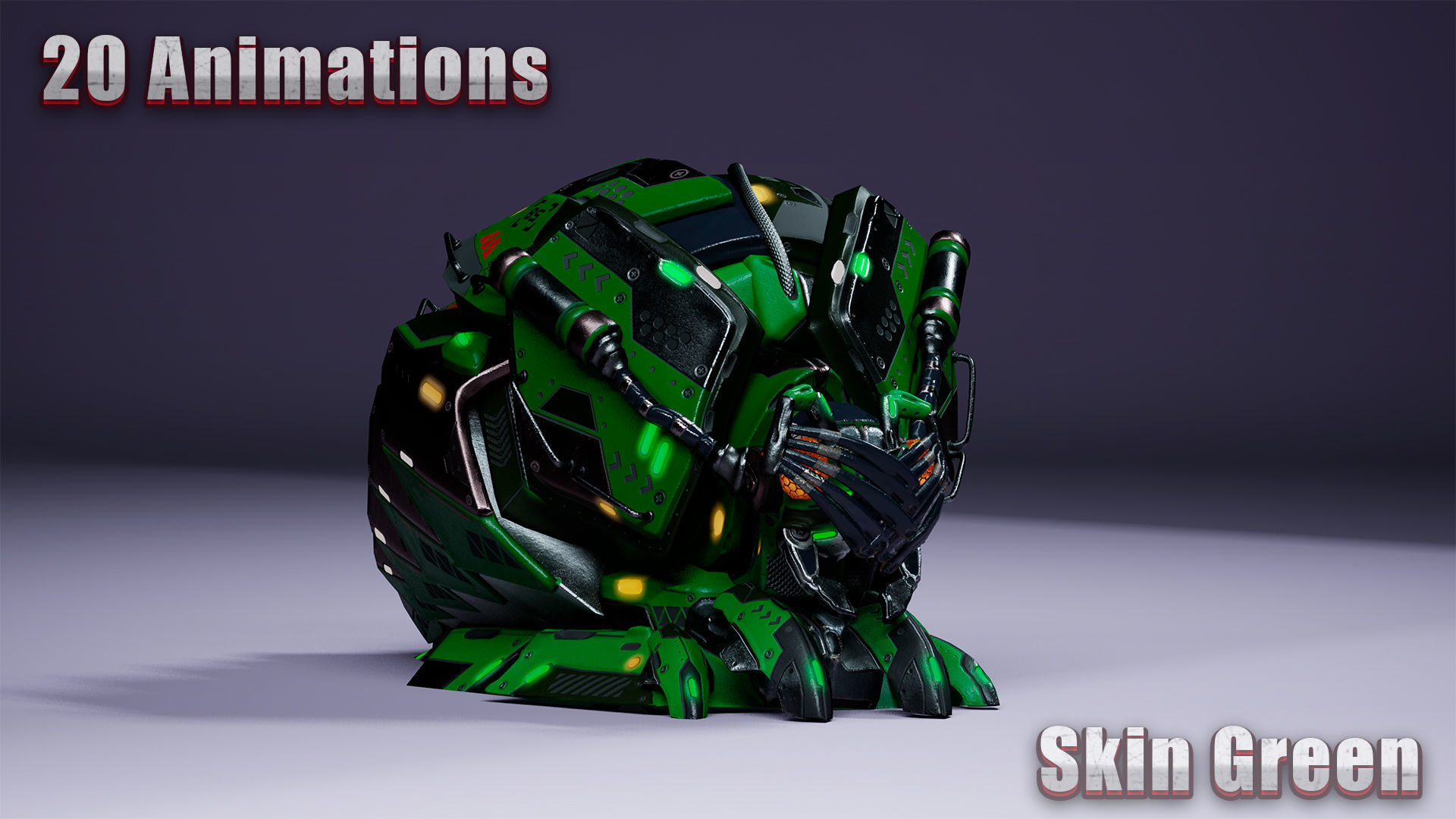 SciFi Insect BugMoneyBag Low-poly 3D model_20