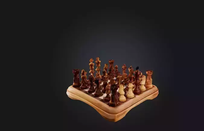 Hand-Carved Chess Set