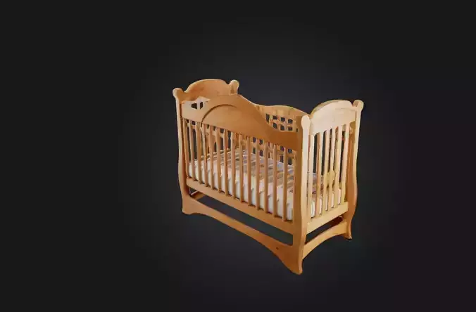 Handmade Wooden Crib