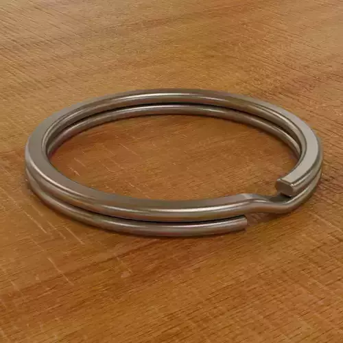 Flat Key Ring 3D print model