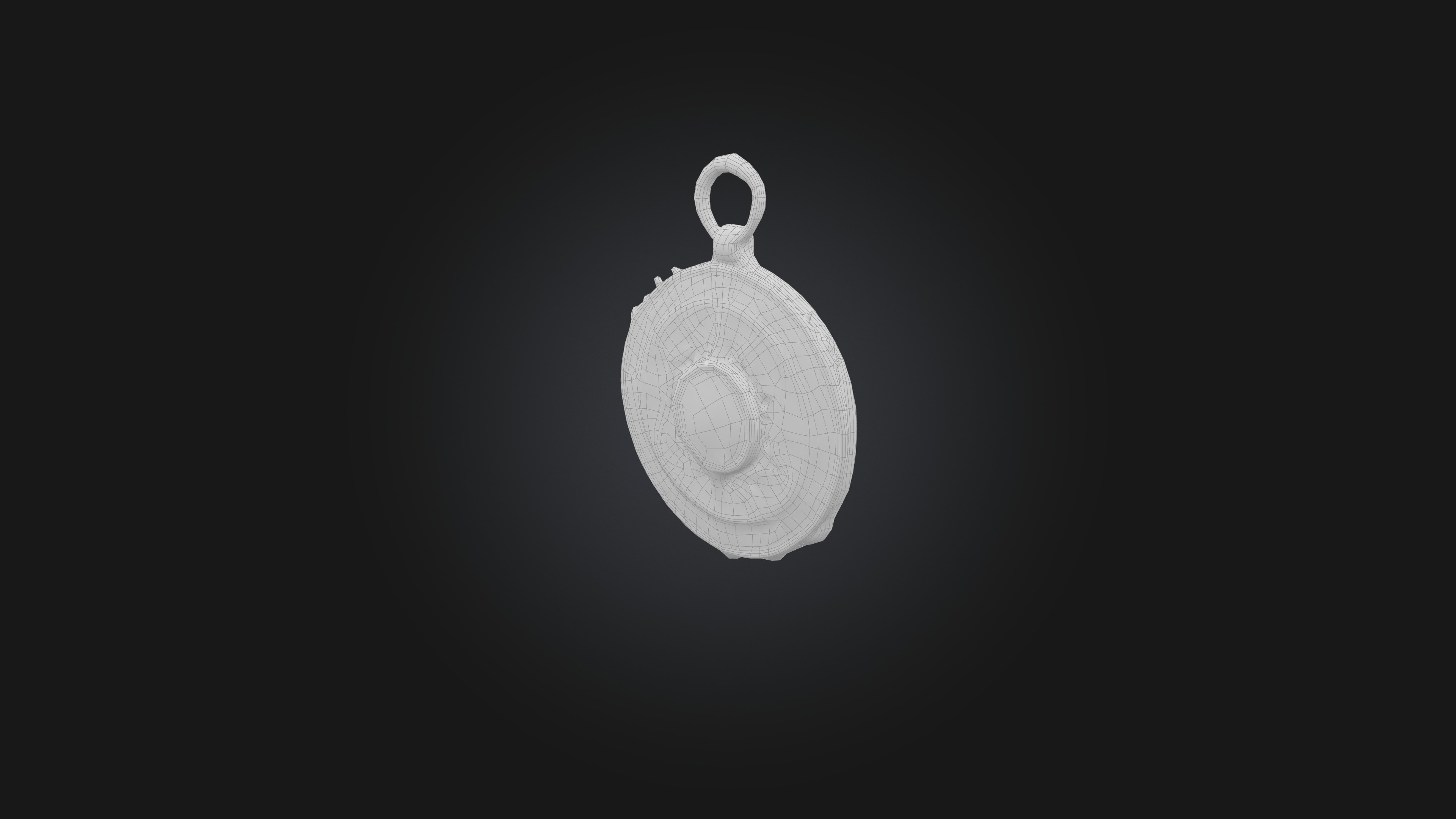 Magic Amulet Low-poly 3D model_1