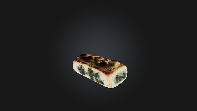 Moldy Bread Low-poly 3D model