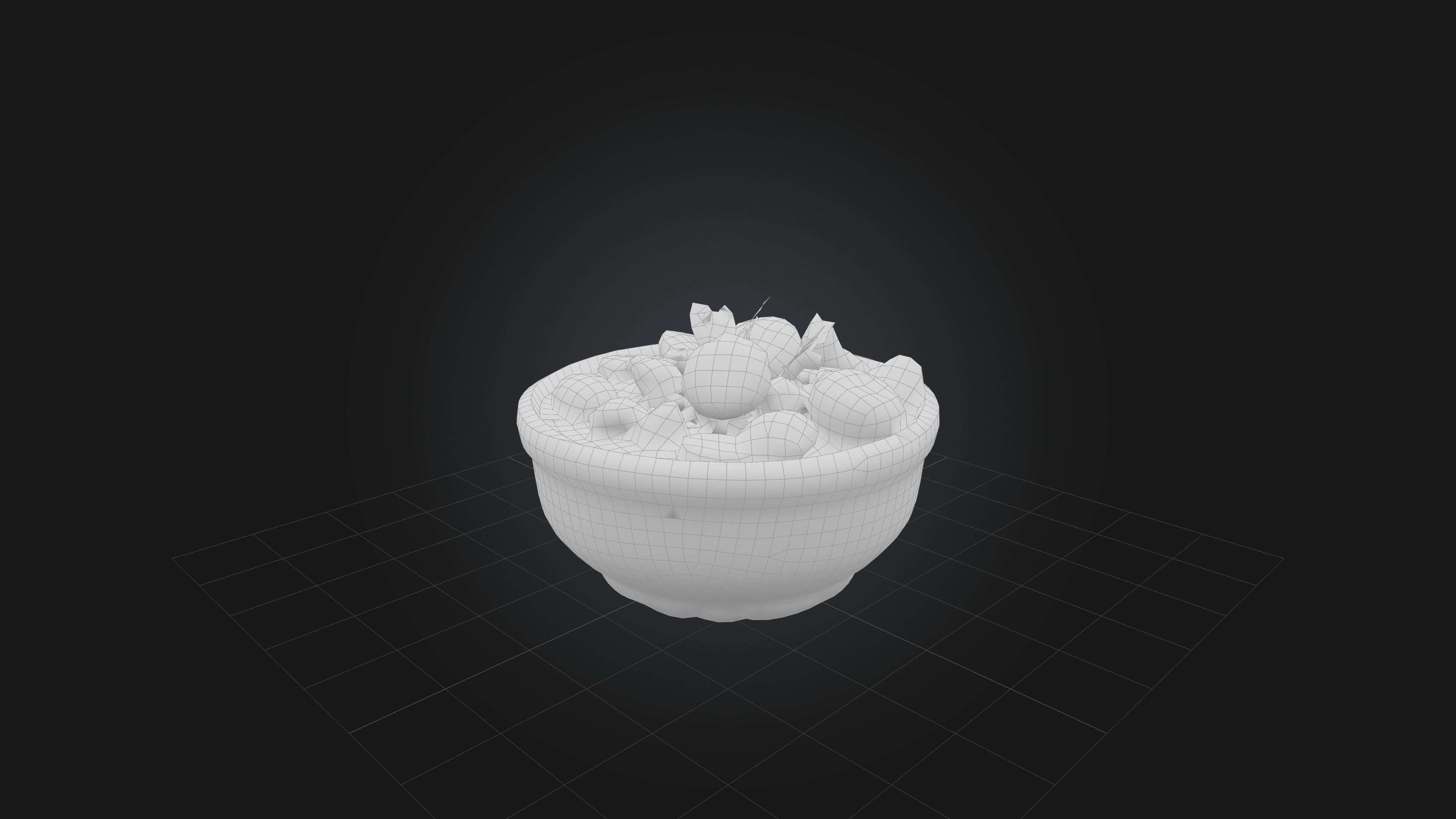 Mushroom Stew Low-poly 3D model_1