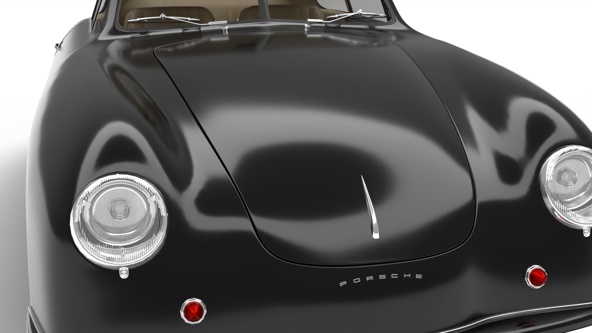 Porsche 356 1300 1952 3d model 3D model_8