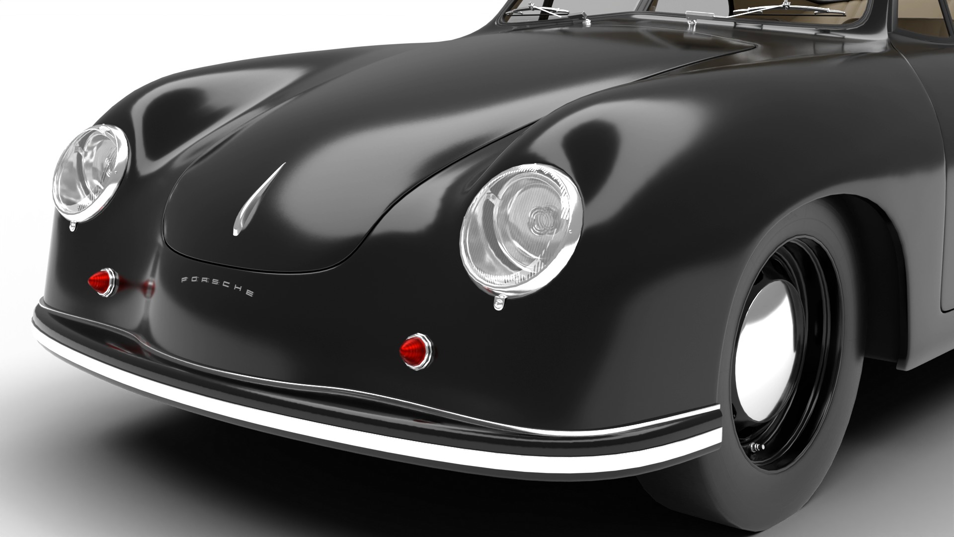 Porsche 356 1300 1952 3d model 3D model_4