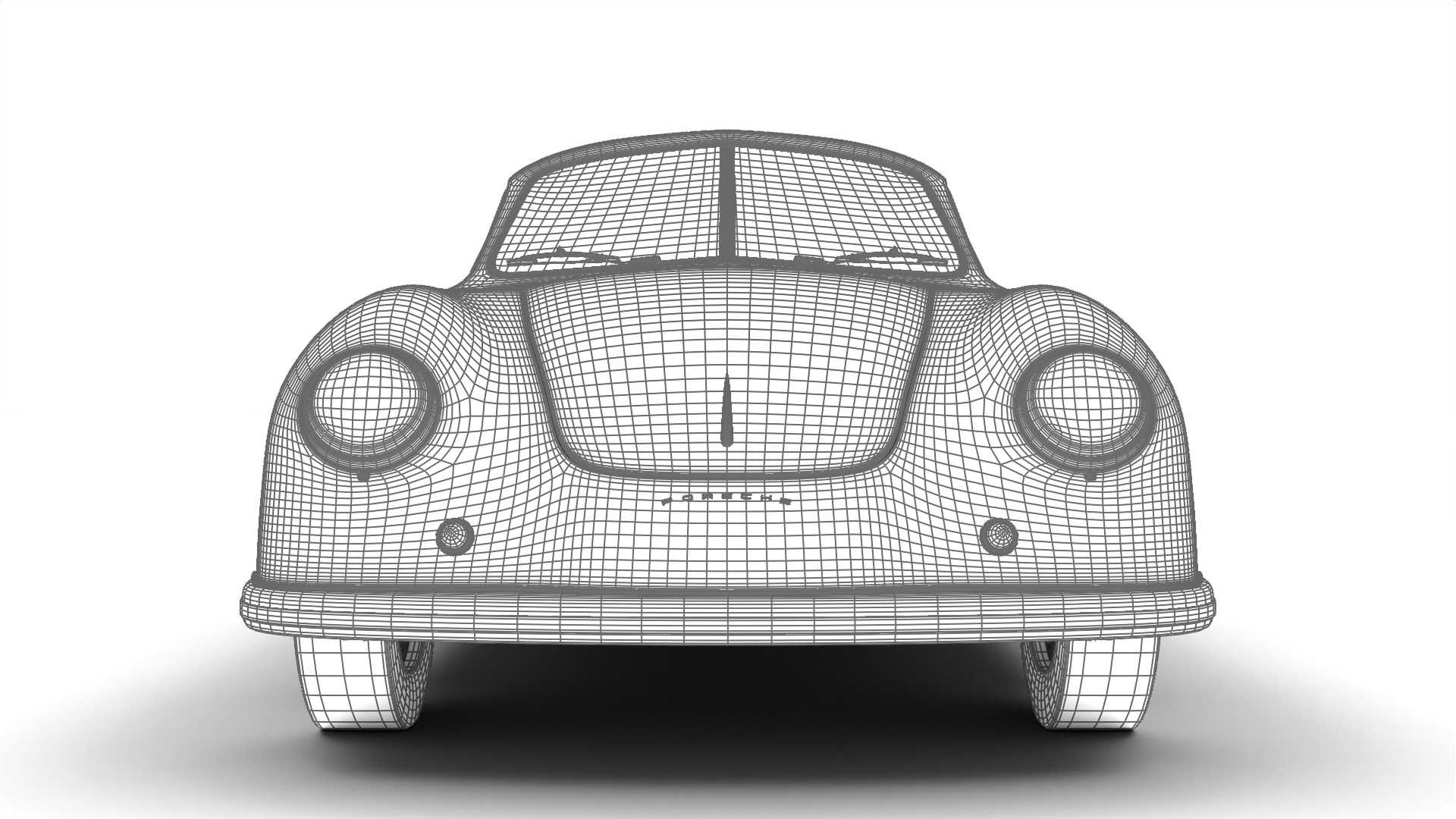 Porsche 356 1300 1952 3d model 3D model_39