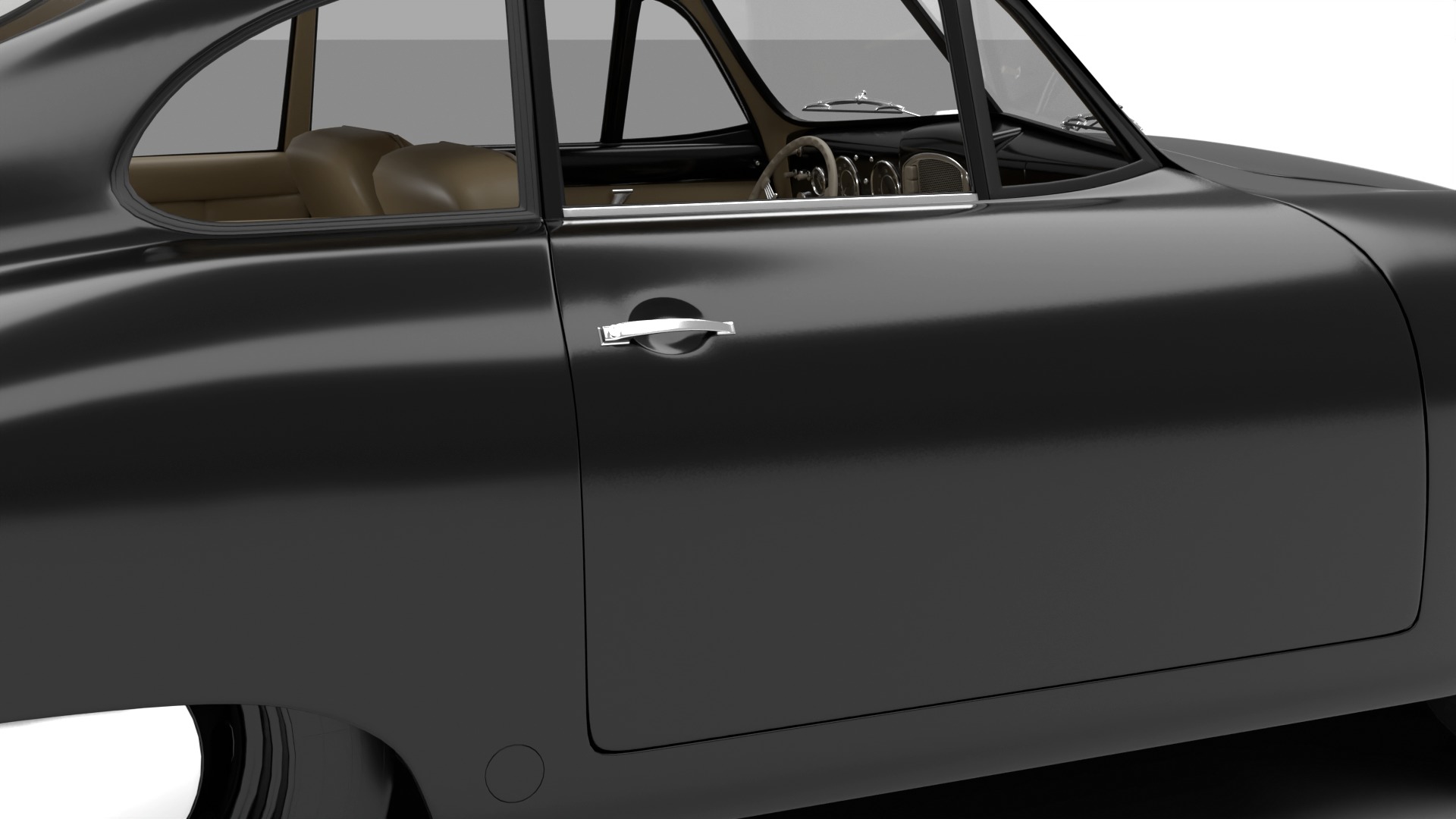 Porsche 356 1300 1952 3d model 3D model_9