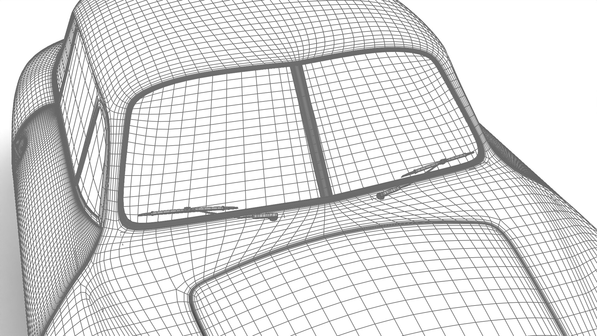 Porsche 356 1300 1952 3d model 3D model_32