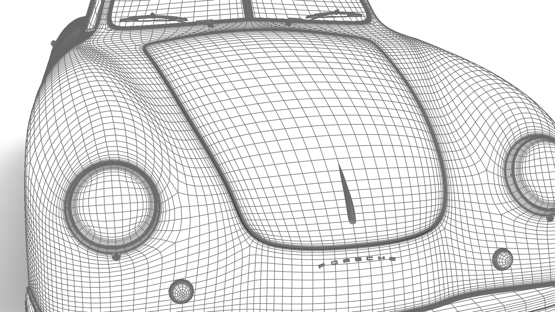 Porsche 356 1300 1952 3d model 3D model_33