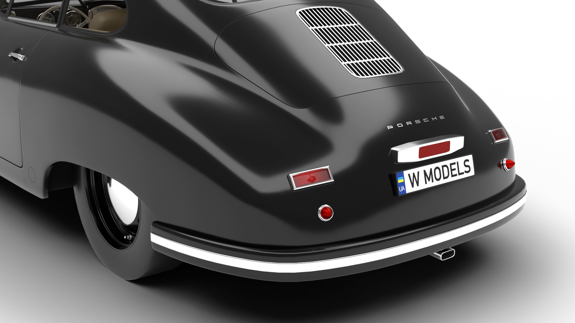 Porsche 356 1300 1952 3d model 3D model_5